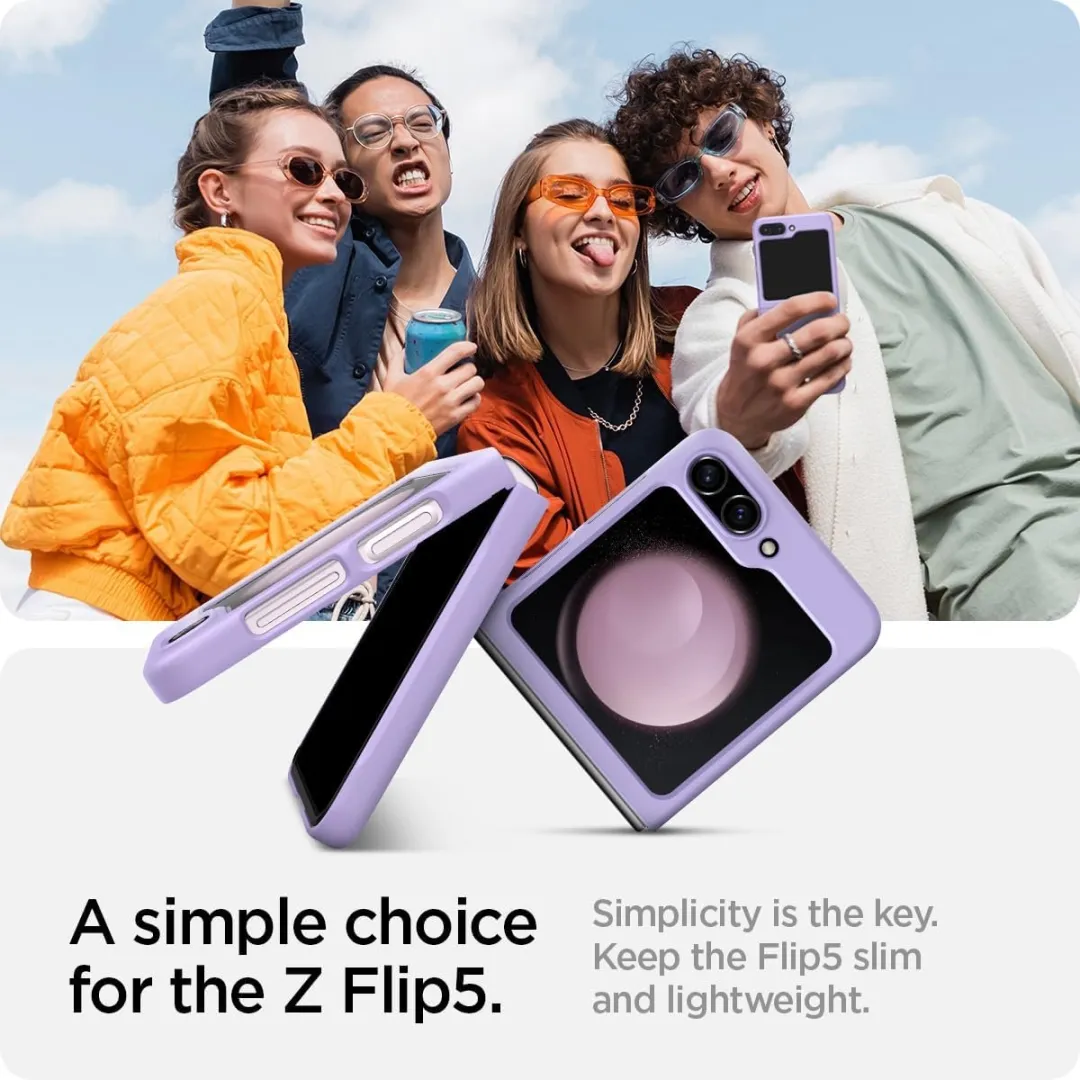 Spigen Samsung Galaxy Z Flip 5 Air Skin Hoesje - Paars - afbeelding 2 van 4