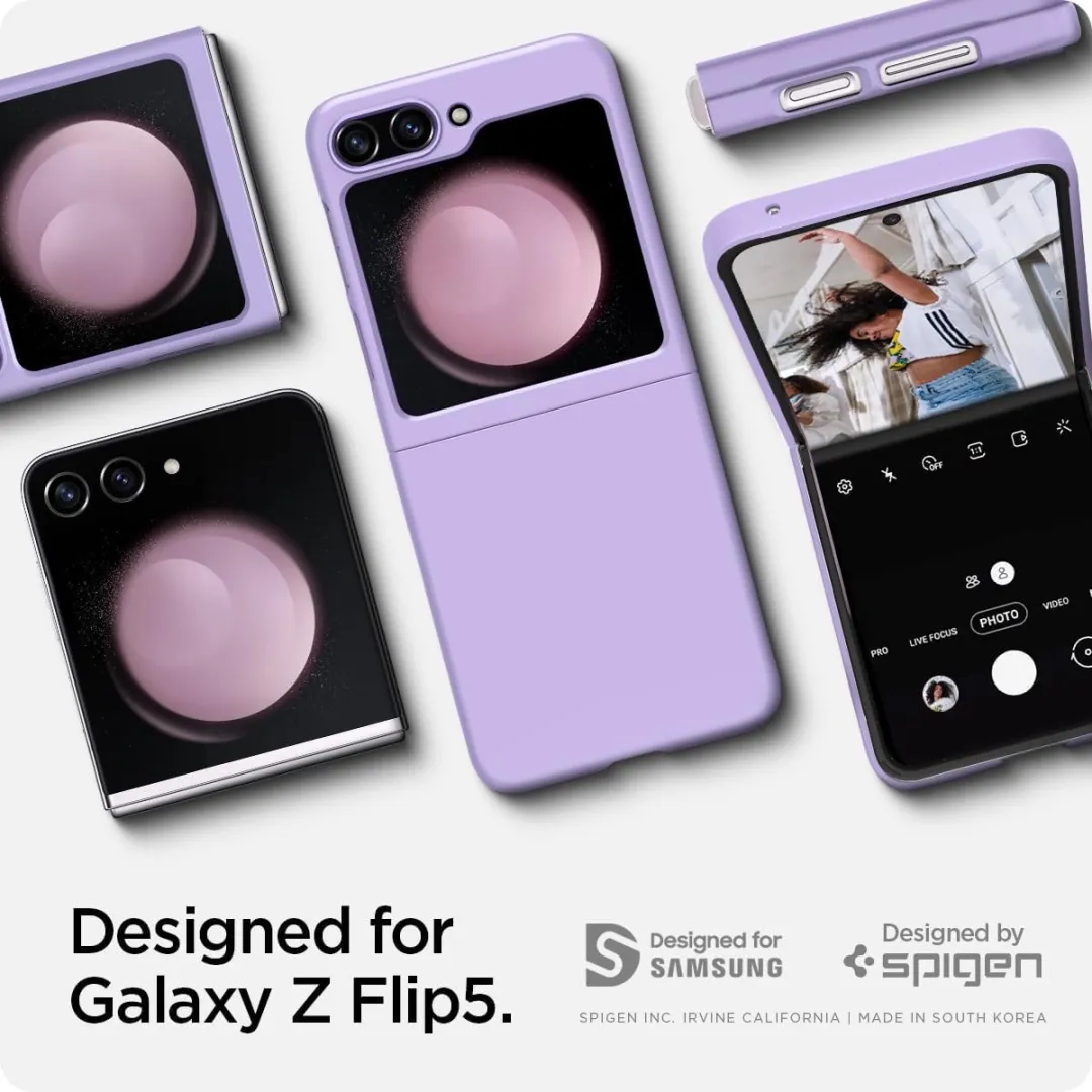 Spigen Samsung Galaxy Z Flip 5 Air Skin Hoesje - Paars - afbeelding 4 van 4