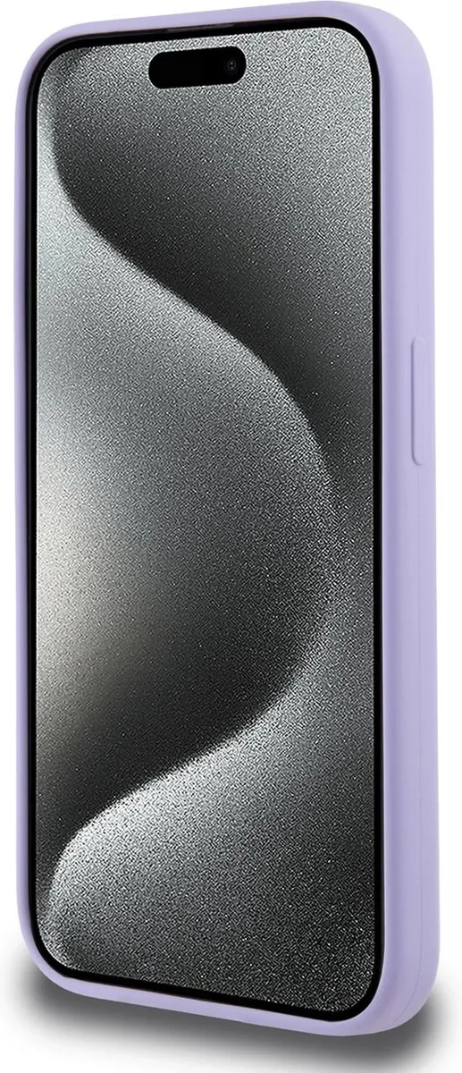 Karl Lagerfeld iPhone 15 Pro Backcover Magsafe - Paars - KC Head Ring