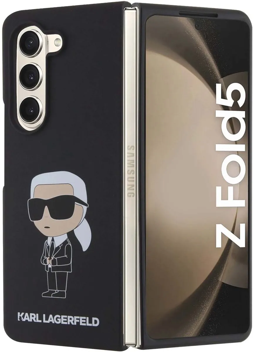 Karl Lagerfeld Ikonik Hoesje Zwart - KLHCZFD5SNIKBCK