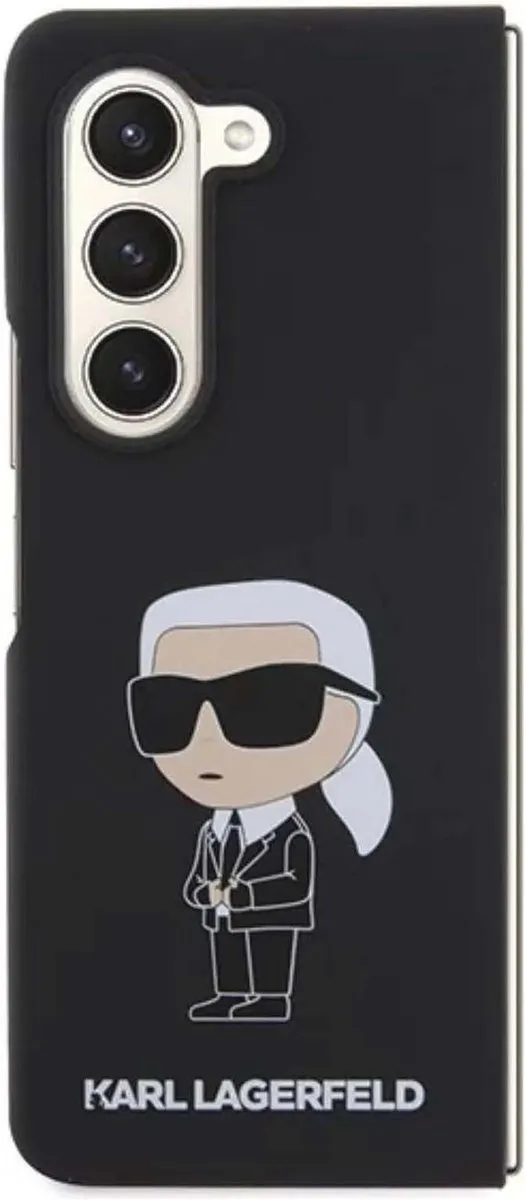 Karl Lagerfeld Ikonik Hoesje Zwart - KLHCZFD5SNIKBCK