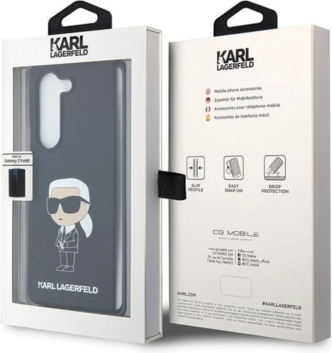Karl Lagerfeld Ikonik Hoesje Zwart - KLHCZFD5SNIKBCK - afbeelding 6 van 6