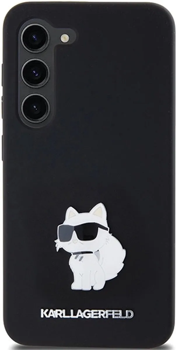 Karl Lagerfeld Choupette Siliconen Hoesje - Samsung Galaxy S24 - Zwart - afbeelding 6 van 6