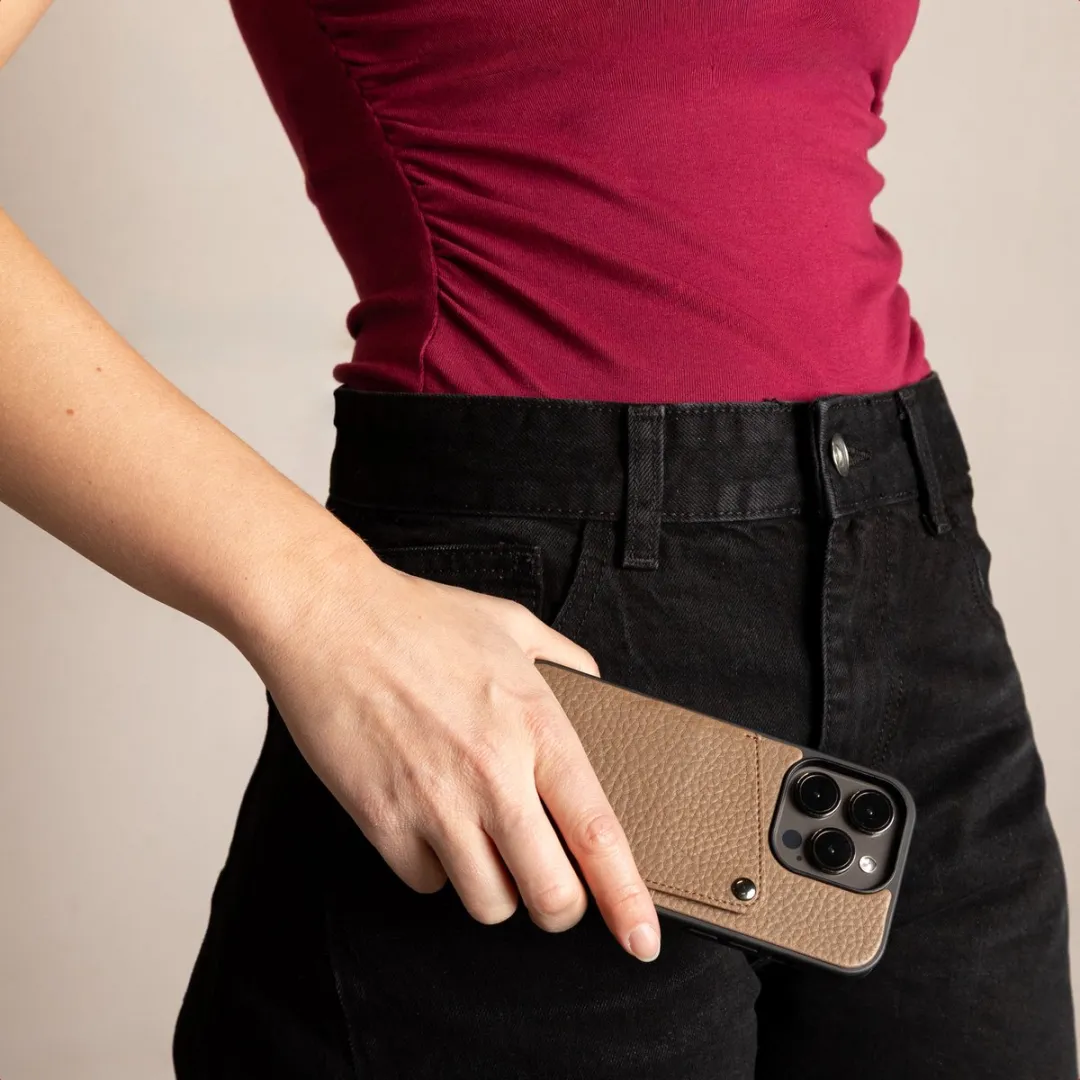 Selencia Hoesje Samsung Galaxy A37 - 2 Pasjes Mocha Brown
