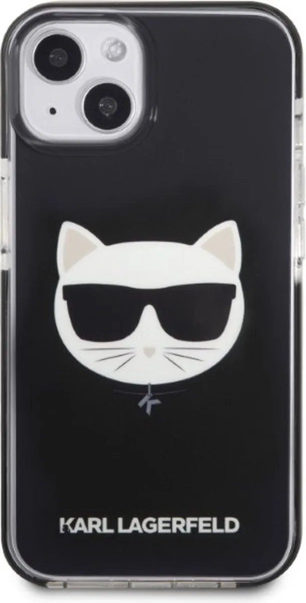 Karl Lagerfeld KLHCP13STPECK Hoesje iPhone 13 mini - Zwart