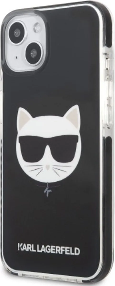 Karl Lagerfeld KLHCP13STPECK Hoesje iPhone 13 mini - Zwart