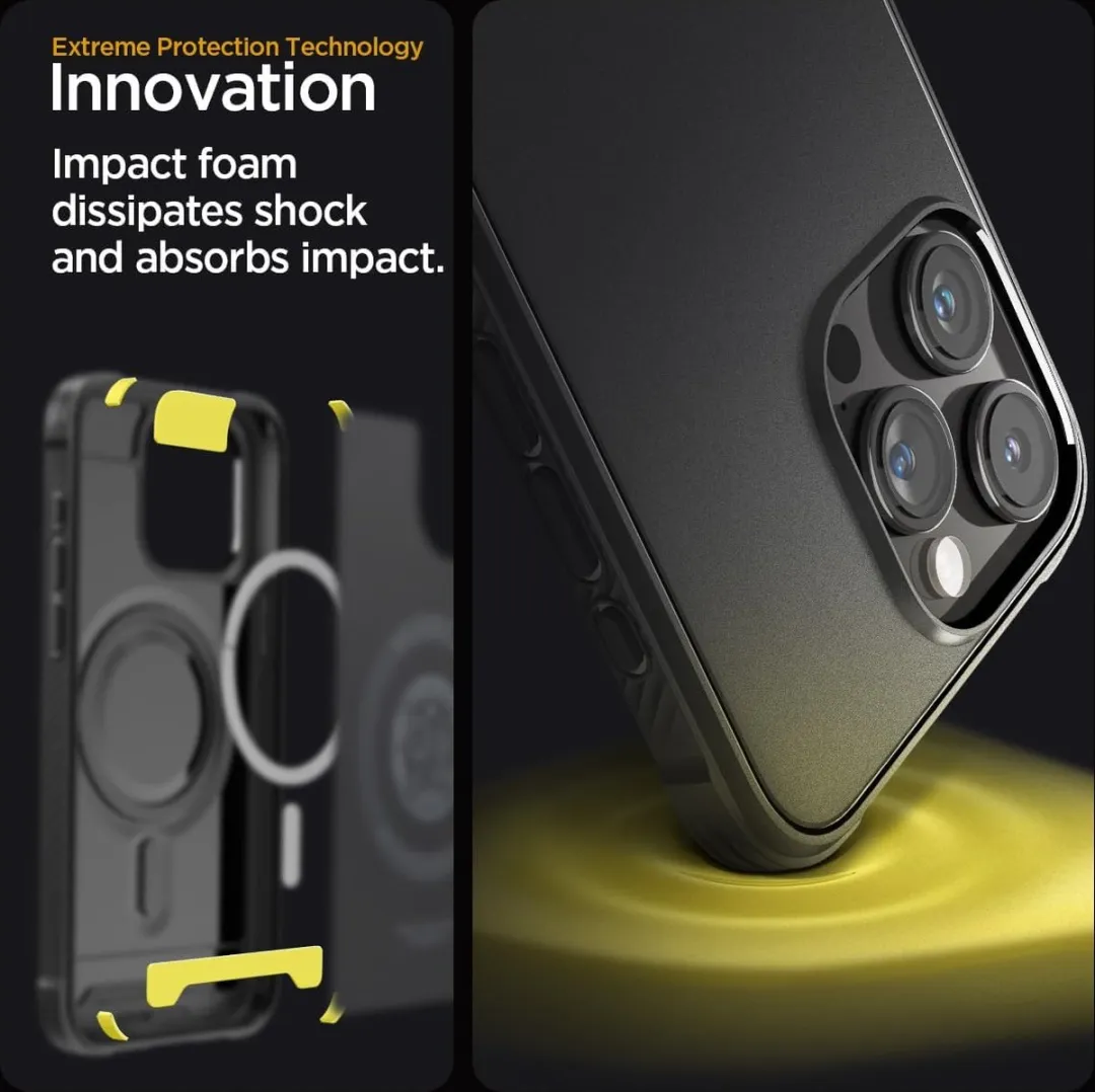Spigen Rugged Armor MagSafe Hoesje - iPhone 15 Pro Max - Zwart