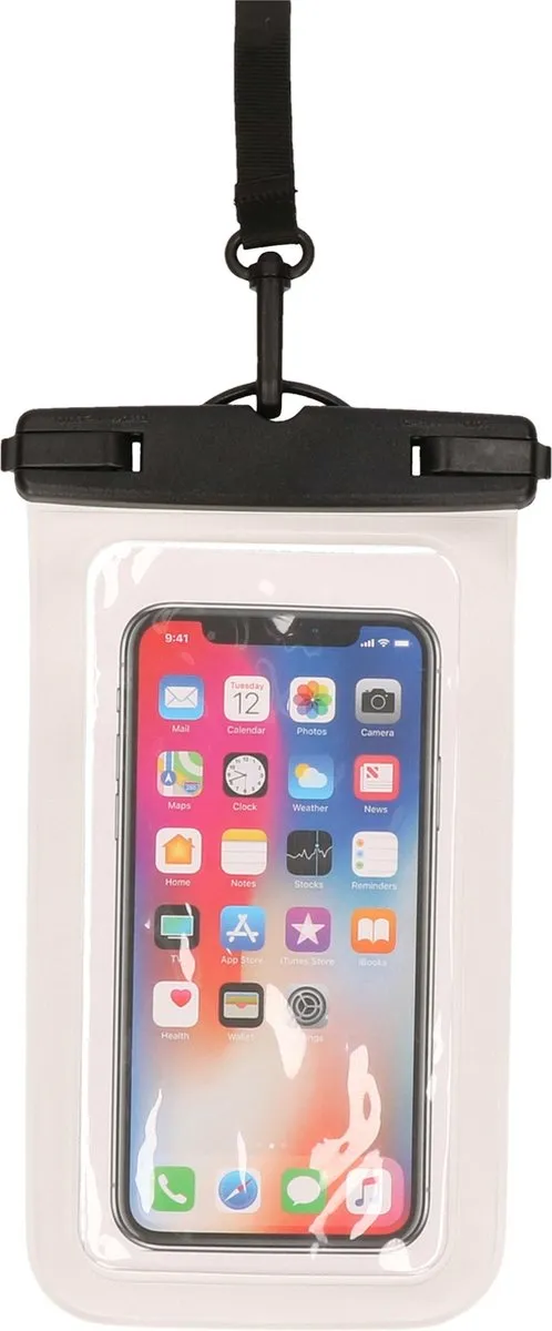 Bellatio Design Waterdicht Telefoonhoesje 2 Stuks - Wit - tot 6 inch