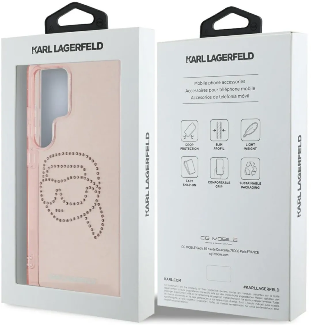 Karl Lagerfeld Case Strass Samsung Galaxy S25 Ultra - Transparent