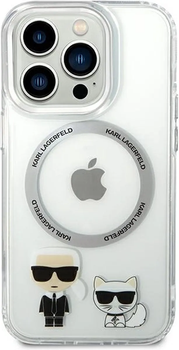 Karl Lagerfeld KLHMP14XHKCT Hoesje iPhone 14 Pro Max - Transparant