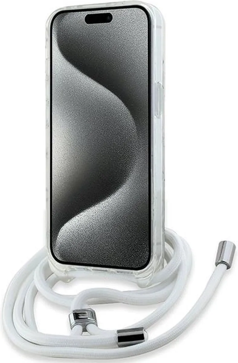 Karl Lagerfeld IML Crossbody Monogram MagSafe Hoesje - iPhone 15/14/13 - Transparant