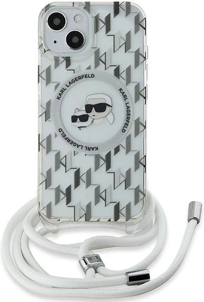 Karl Lagerfeld IML Crossbody Monogram MagSafe Hoesje - iPhone 15/14/13 - Transparant - afbeelding 6 van 6