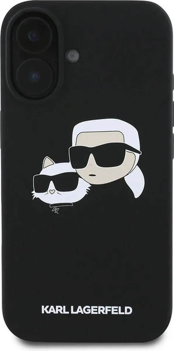 Karl Lagerfeld iPhone 16 Backcover Magsafe - Zwart