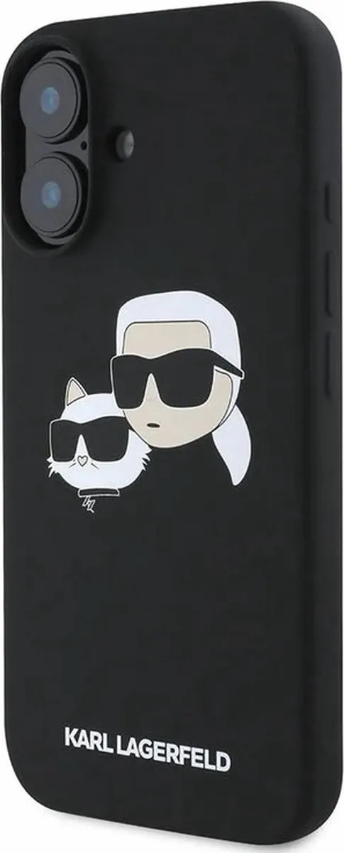 Karl Lagerfeld iPhone 16 Backcover Magsafe - Zwart