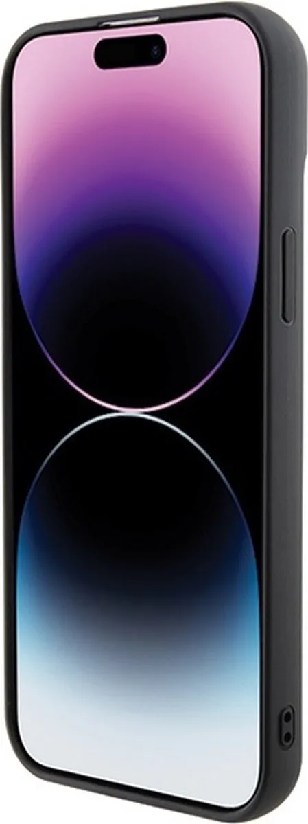 Karl Lagerfeld 3D Rubber Multi Logo Hoesje iPhone 15 Plus - Zwart