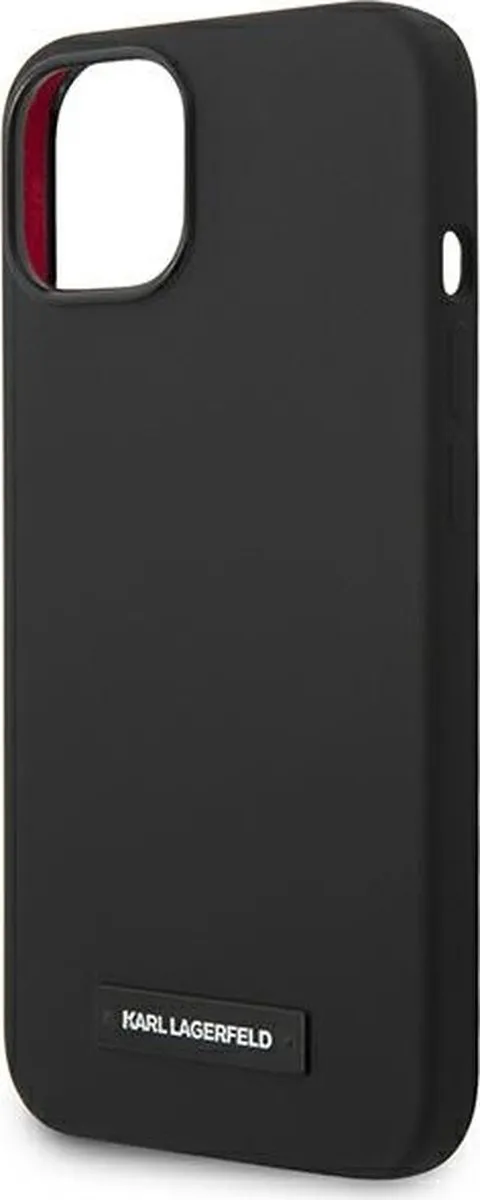 Karl Lagerfeld KLHMP14MSLMP1K iPhone 14 Plus Hoesje - Zwart - Magsafe