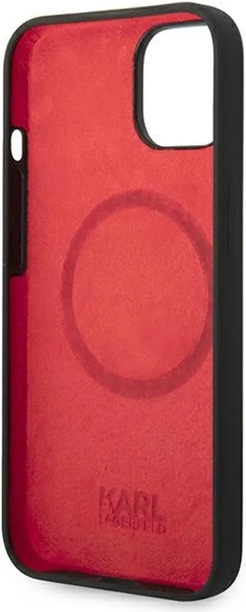 Karl Lagerfeld KLHMP14MSLMP1K iPhone 14 Plus Hoesje - Zwart - Magsafe