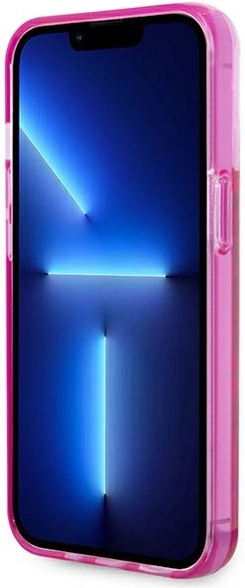 Karl Lagerfeld KLHCP14XLCKVF iPhone 14 Pro Max Hardcase - Roze Glitter