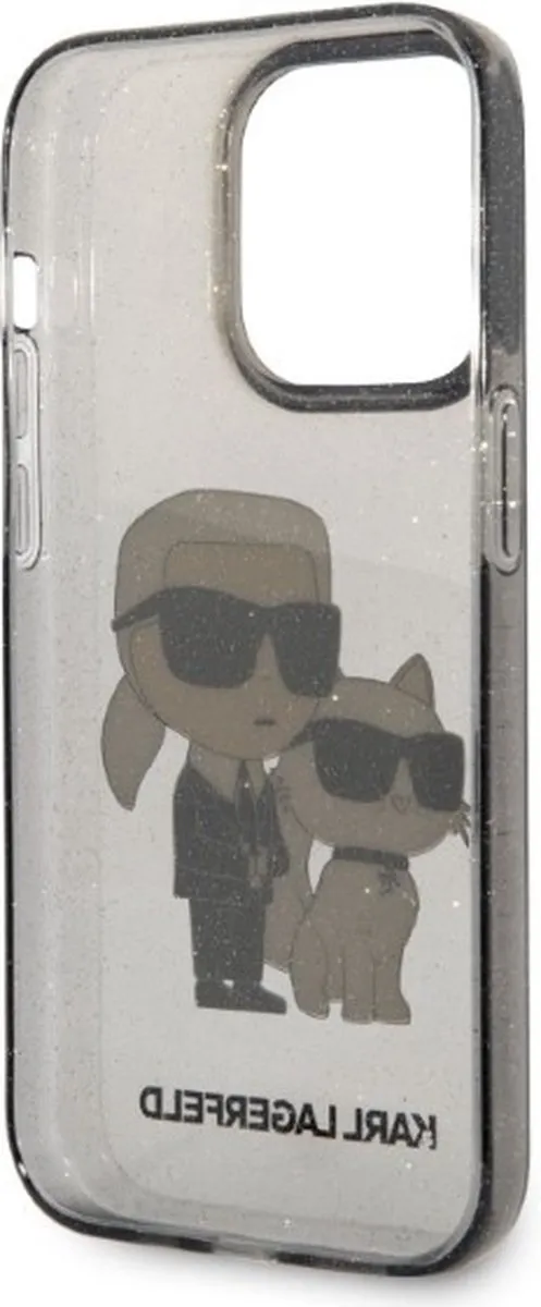 Karl Lagerfeld KLHCP14LHNKCTGK iPhone 14 Pro Hoesje - Zwart