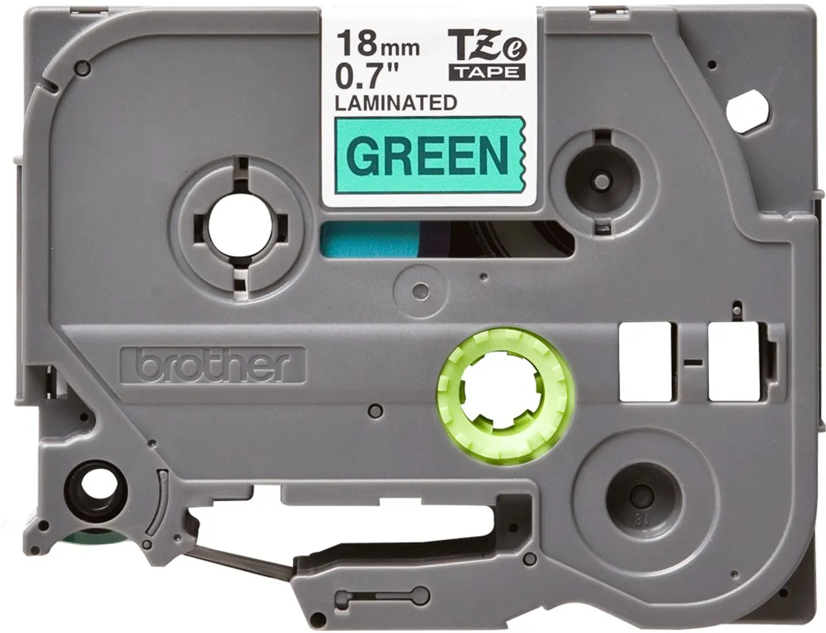 Brother TZ-741 Tonercassette - 18mm - Zwart/groen