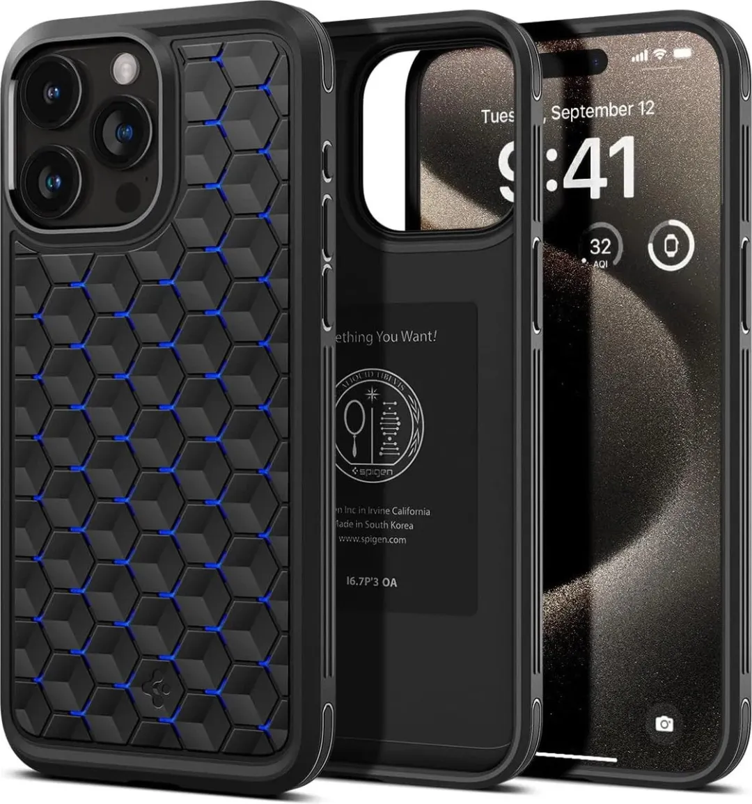 Spigen Cryo Armor Back Cover iPhone 15 Pro Max - Blauw