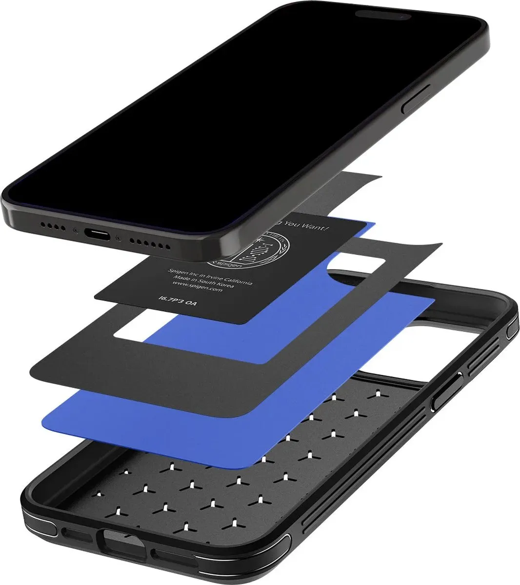 Spigen Cryo Armor Back Cover iPhone 15 Pro Max - Blauw