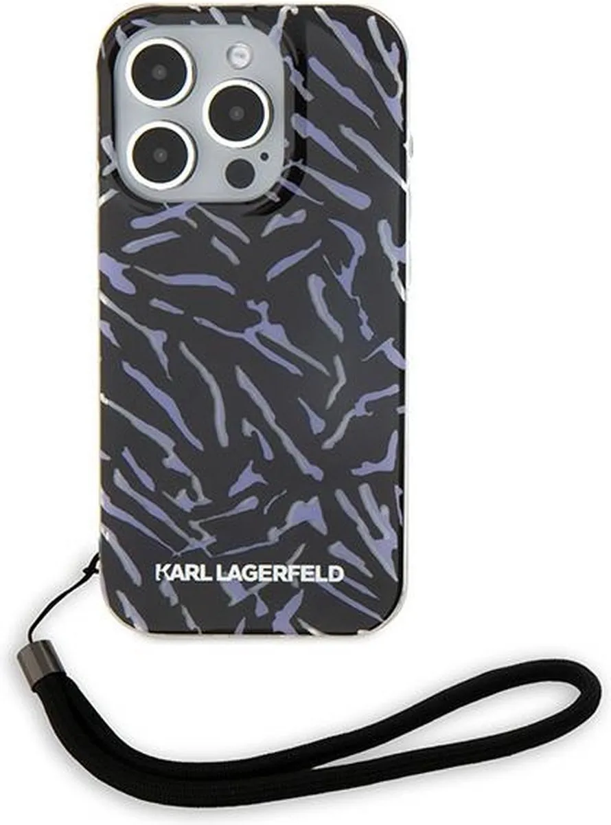 Karl Lagerfeld KLHCP15XHZBPKCCU iPhone-hoes Zebra - Paars
