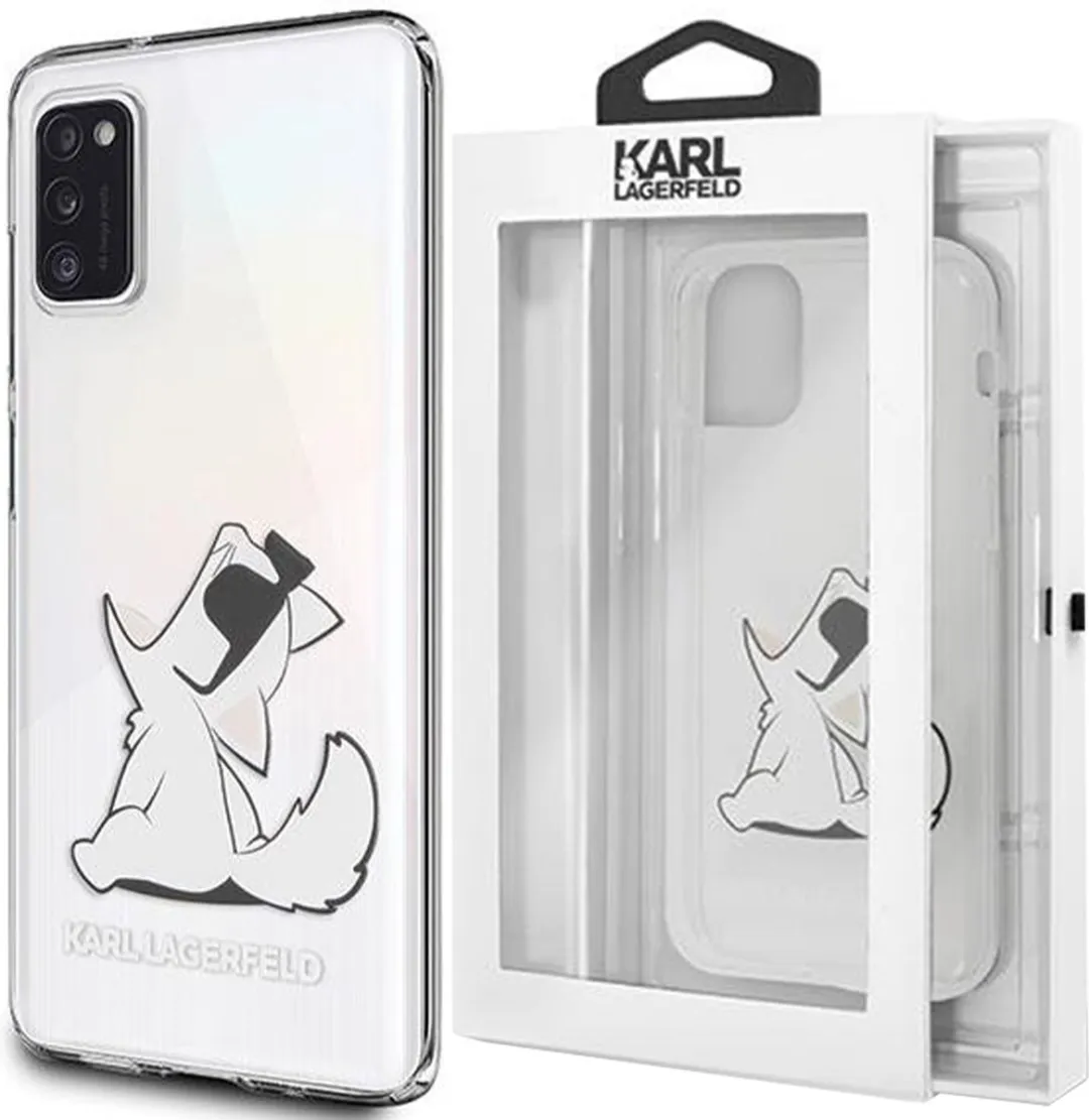 Karl Lagerfeld Backcase Hoesje Samsung Galaxy A41 - Poezen Transparant