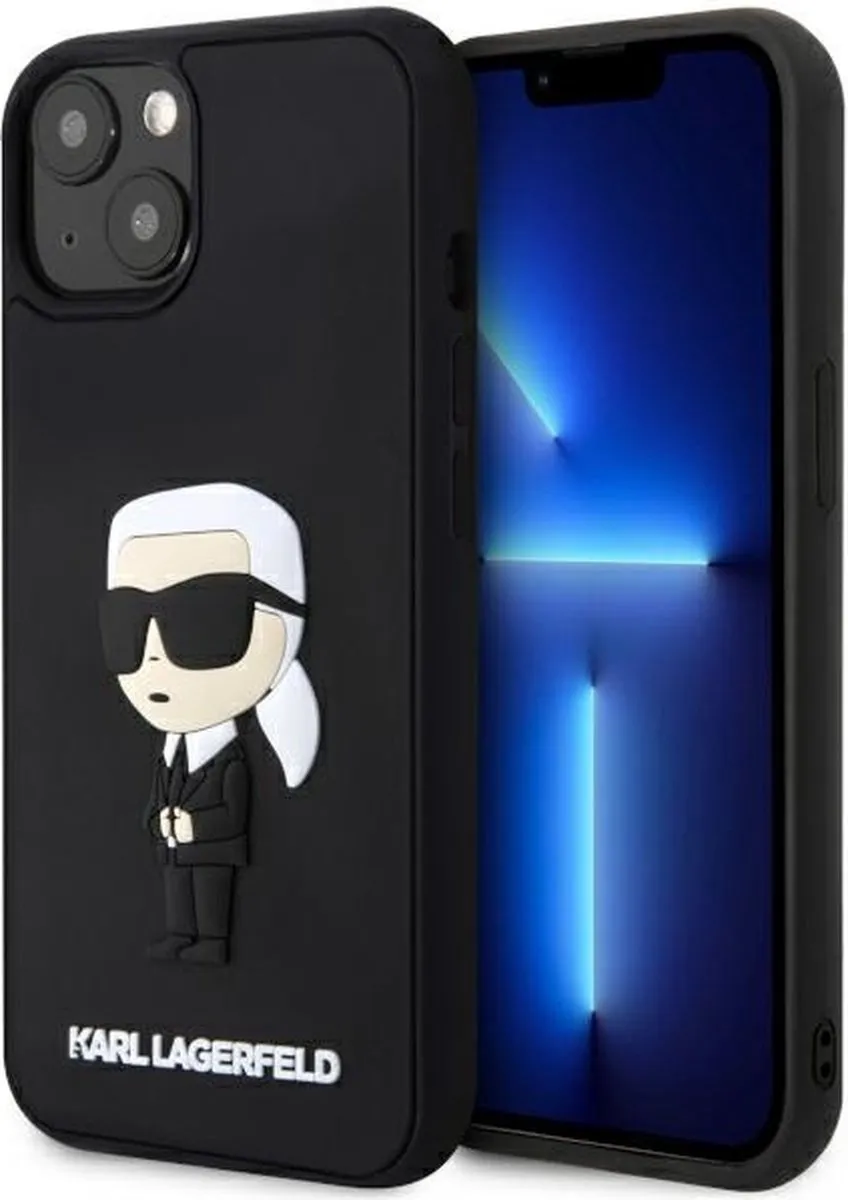 Karl Lagerfeld KLHCP14M3DRKINK Hoesje iPhone 14 Plus - Zwart