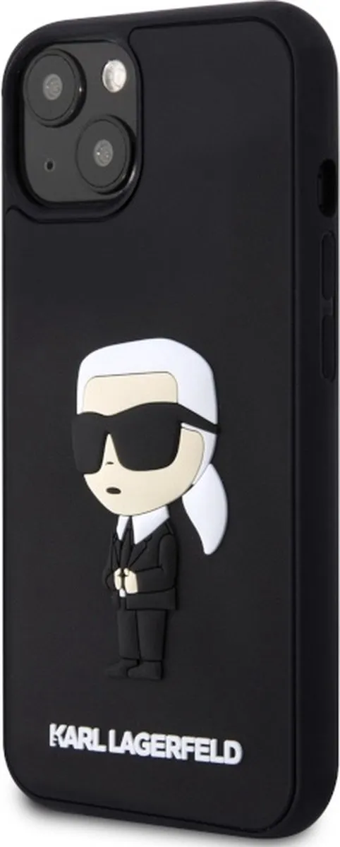 Karl Lagerfeld KLHCP14M3DRKINK Hoesje iPhone 14 Plus - Zwart