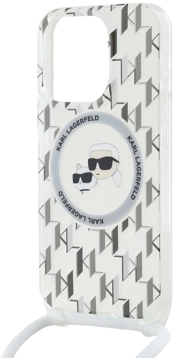 Karl Lagerfeld Hoesje iPhone 15 Pro Max MagSafe Monogram