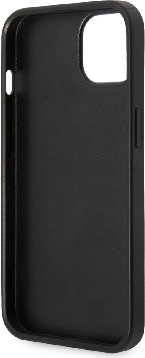 Karl Lagerfeld Glitter Back Case iPhone 14 - Zwart