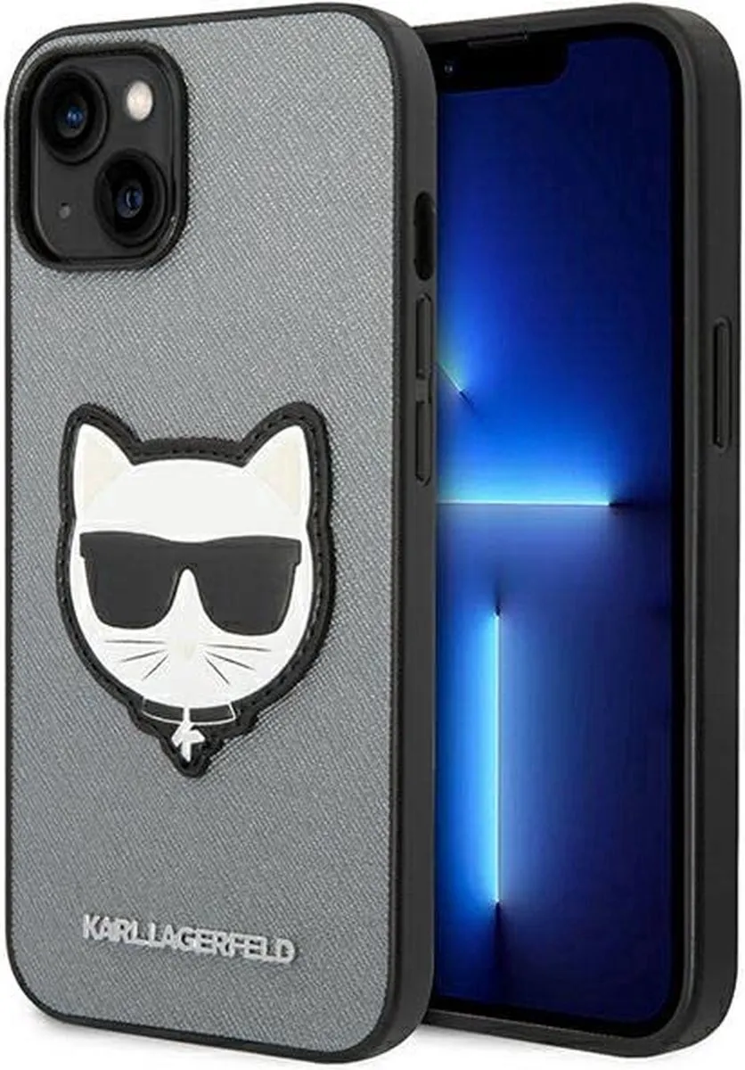 Karl Lagerfeld iPhone 14 Plus Hoesje Saffiano Choupette