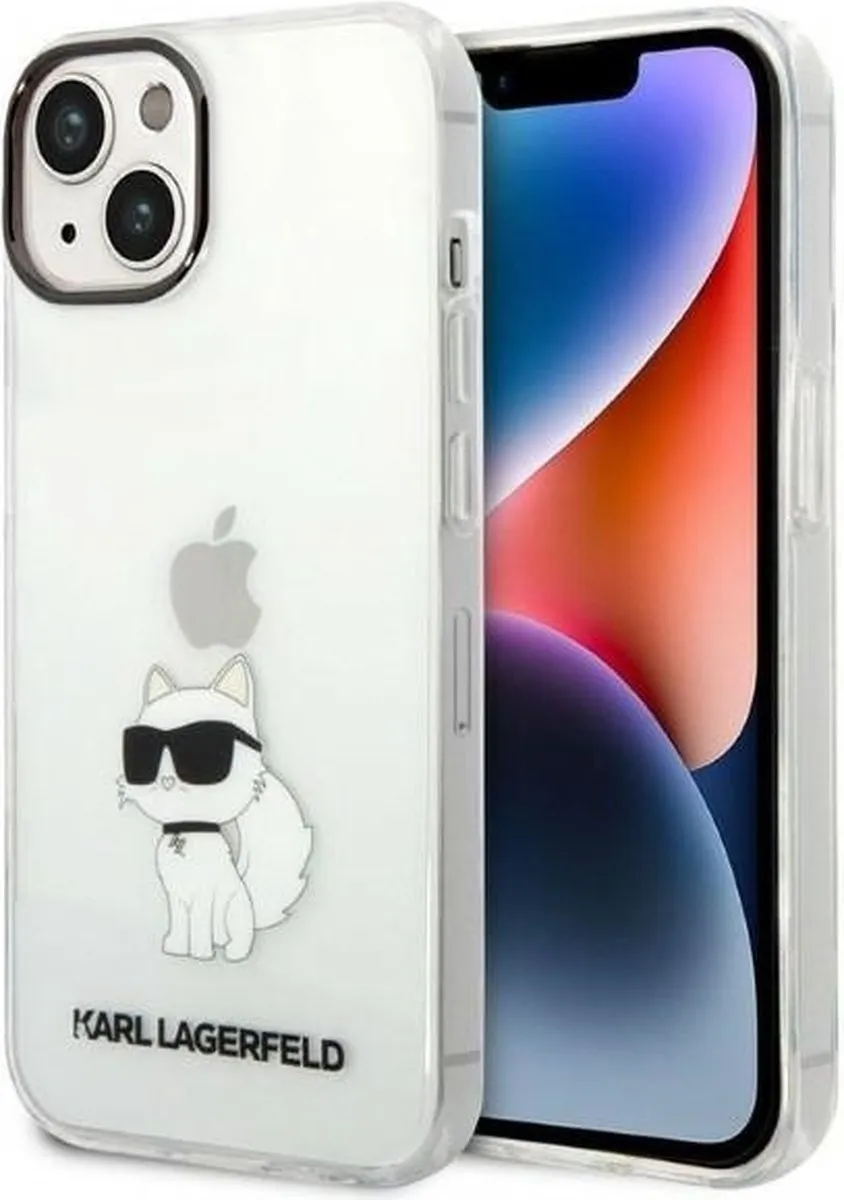 Karl Lagerfeld KLHCP14MHNCHTCT iPhone 14 Plus Hardcase - Transparant