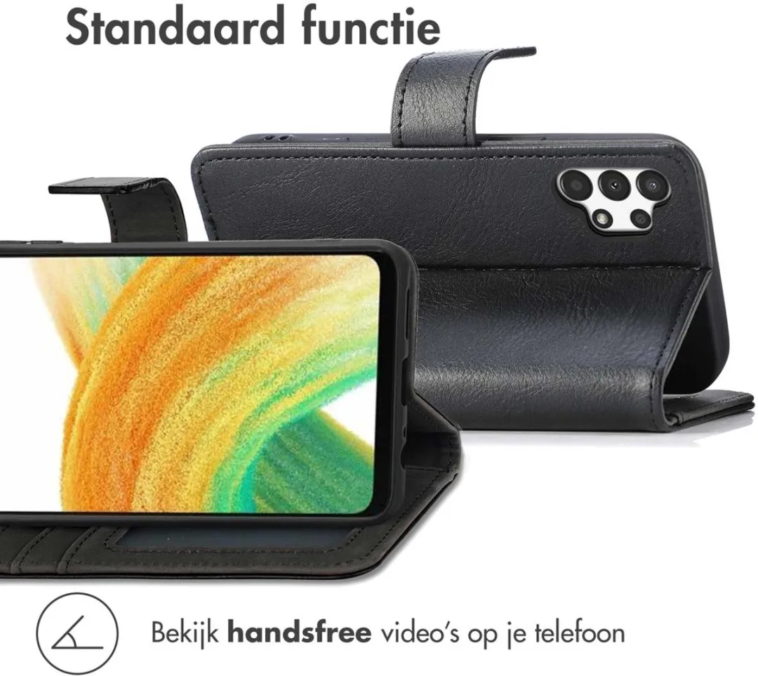 Imoshion Hoesje Samsung Galaxy A13 4G - 3 Pasjes - Zwart