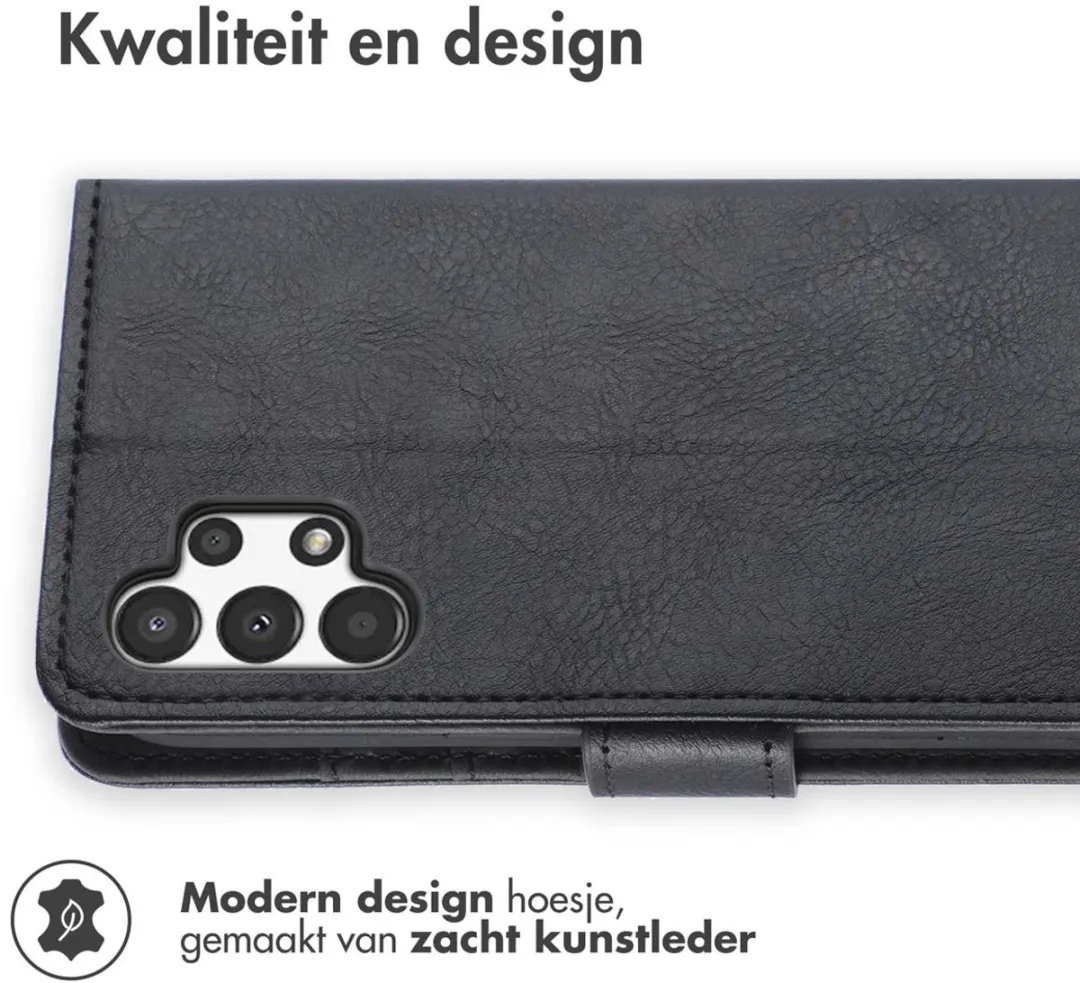 Imoshion Hoesje Samsung Galaxy A13 4G - 3 Pasjes - Zwart