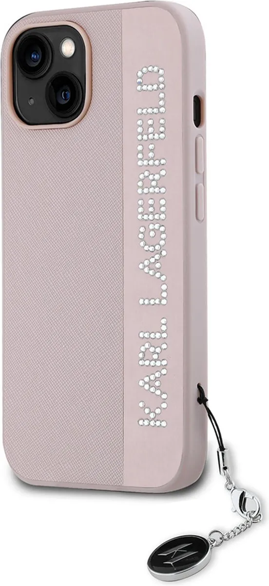 Karl Lagerfeld Backcase Hoesje iPhone 14/13 - Roze Kunstleer - afbeelding 6 van 6