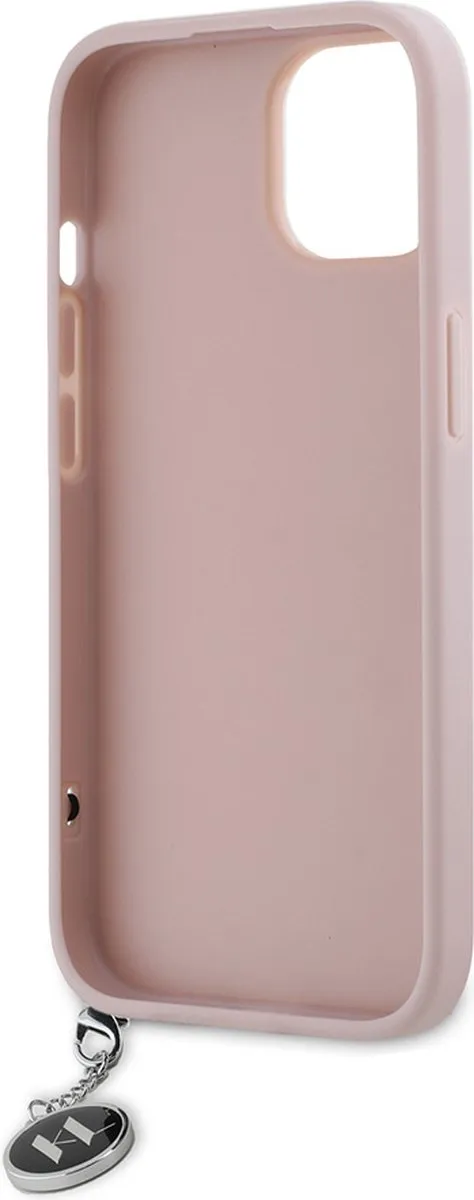 Karl Lagerfeld Backcase Hoesje iPhone 14/13 - Roze Kunstleer