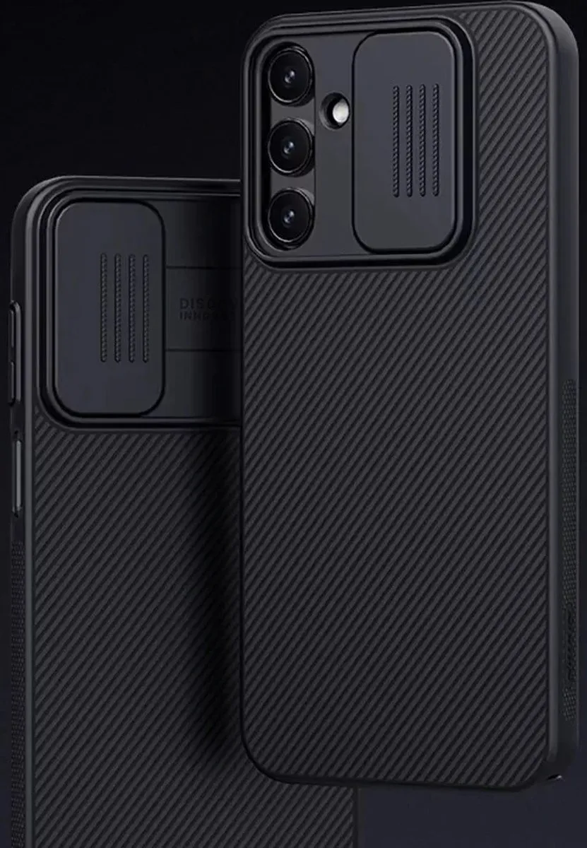 Nillkin Galaxy A25 Schokbestendig Camera Slider Hoesje - Zwart
