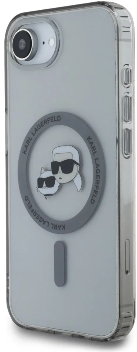 Karl Lagerfeld Case IML Metal Karl & Choupette Hoofdkoppen - iPhone