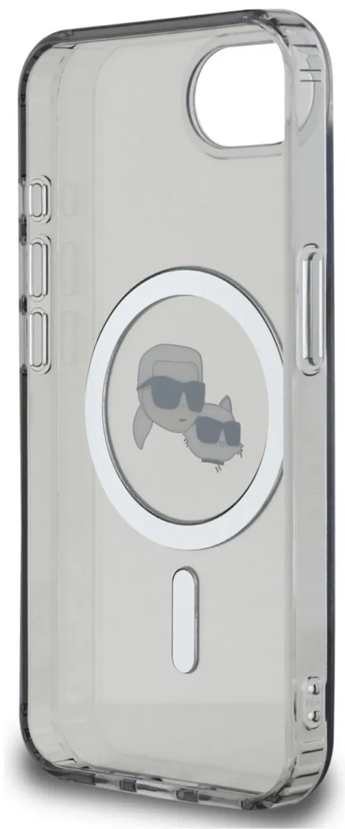 Karl Lagerfeld Case IML Metal Karl & Choupette Hoofdkoppen - iPhone