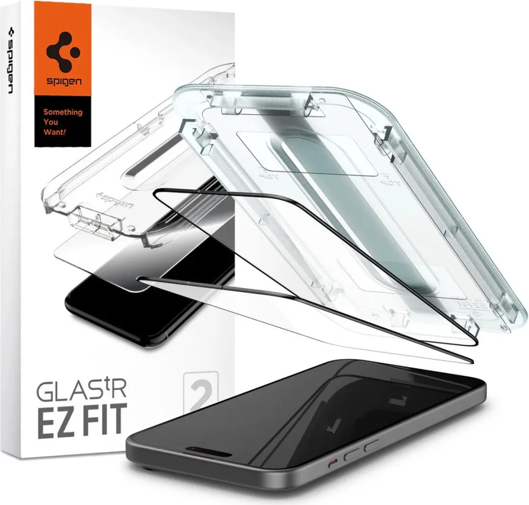 Spigen EZ Fit GLAS.tR iPhone 15 Plus Schermbeschermer