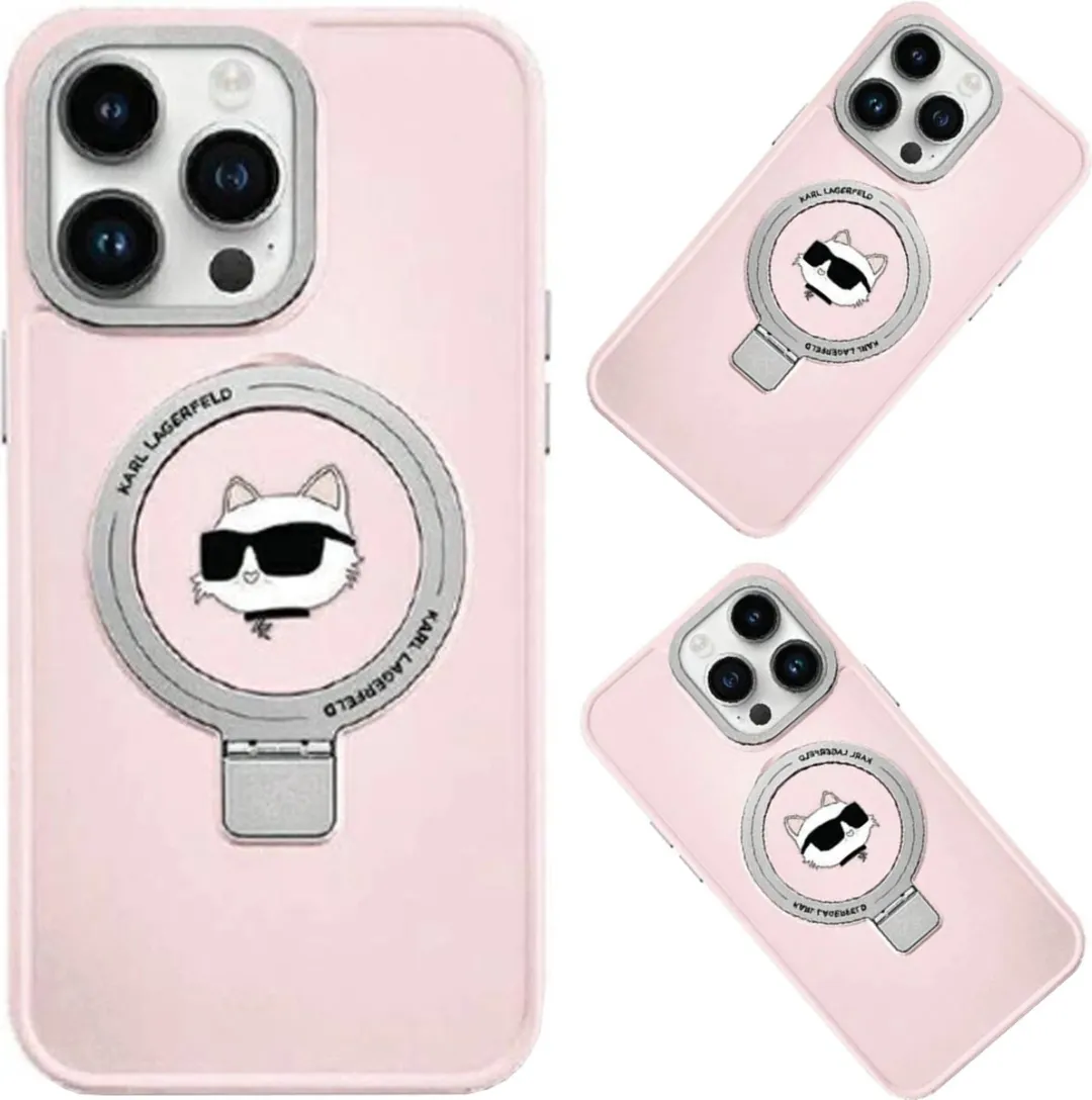 Karl Lagerfeld Choupette MagSafe Hoesje iPhone 15 Pro