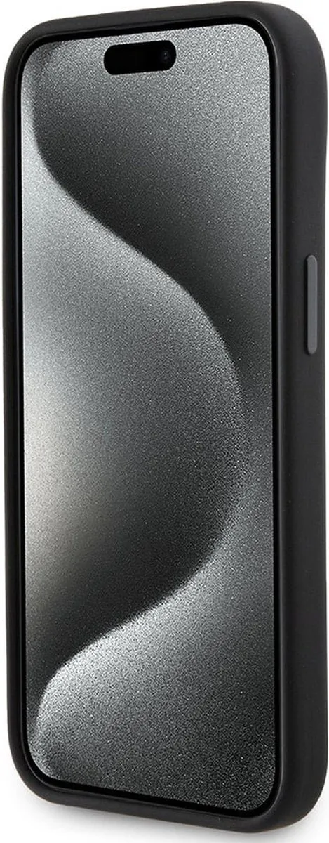 Karl Lagerfeld Ikonik Metal Pin Hoesje iPhone 15 - Zwart