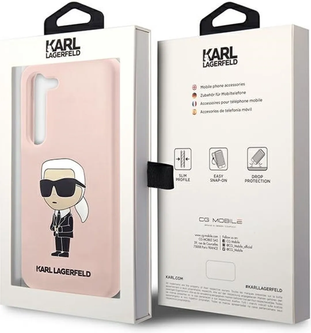 Karl Lagerfeld KLHCS23SSNIKBCP Hoesje - Roze