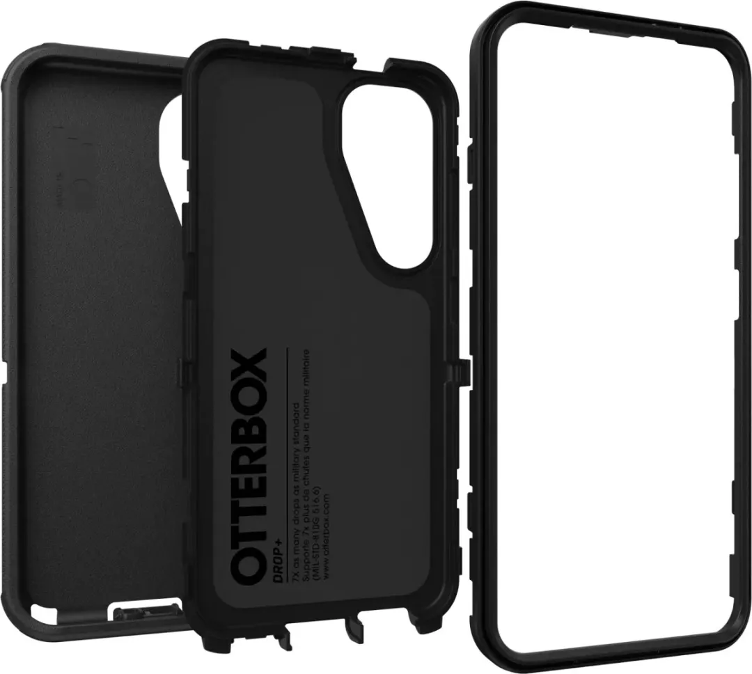 OtterBox Defender Back Cover Hoesje Samsung Galaxy S25 - Zwart