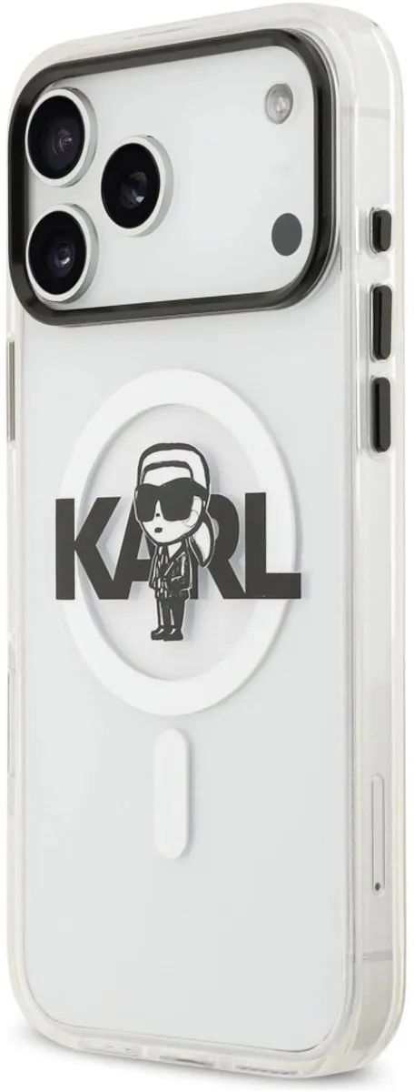 Karl Lagerfeld Case IML Sketch Logo MagSafe iPhone 17 Pro Max - Zwart - afbeelding 6 van 6