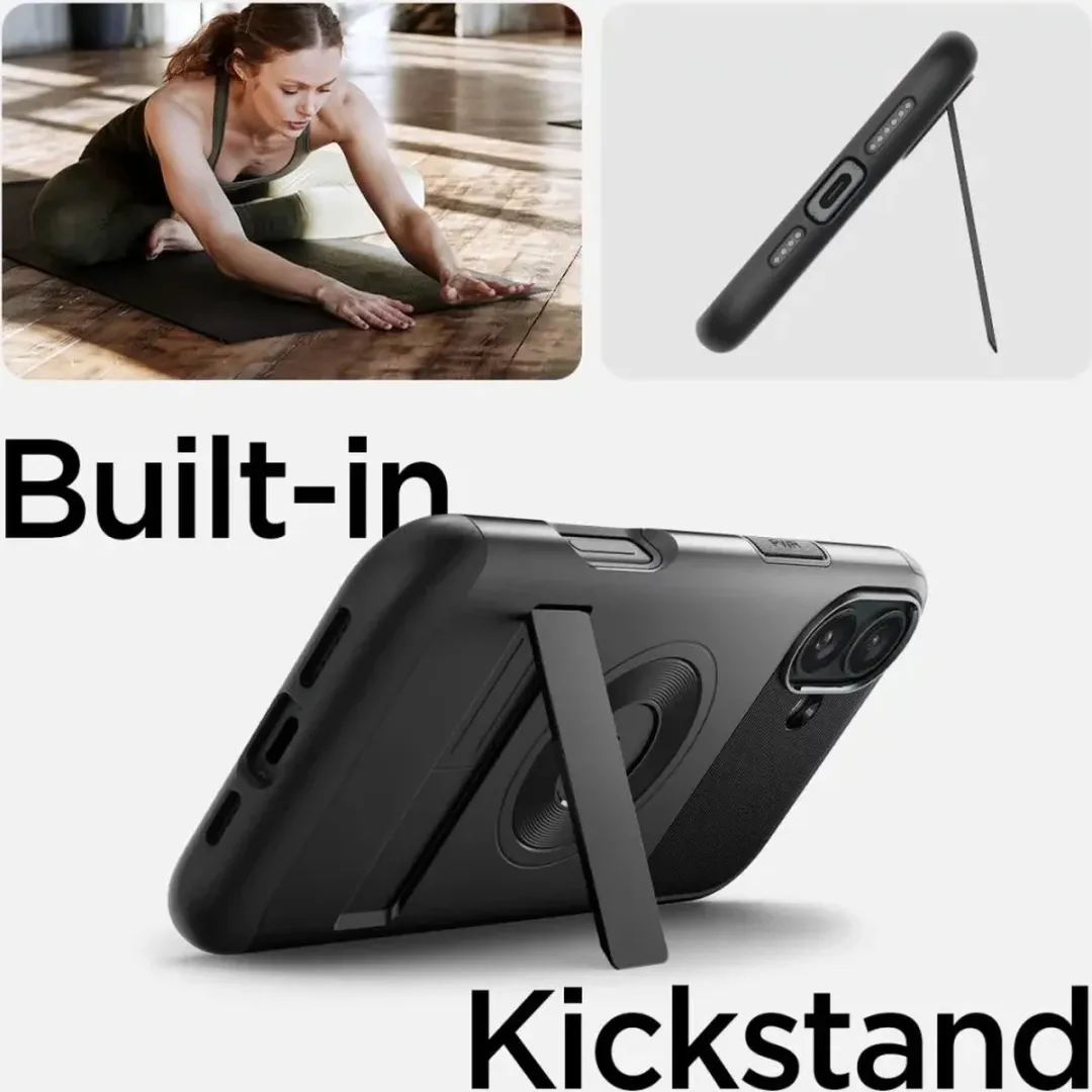 Spigen Slim Armor ACS06648 Hoesje - iPhone 16 - Zwart