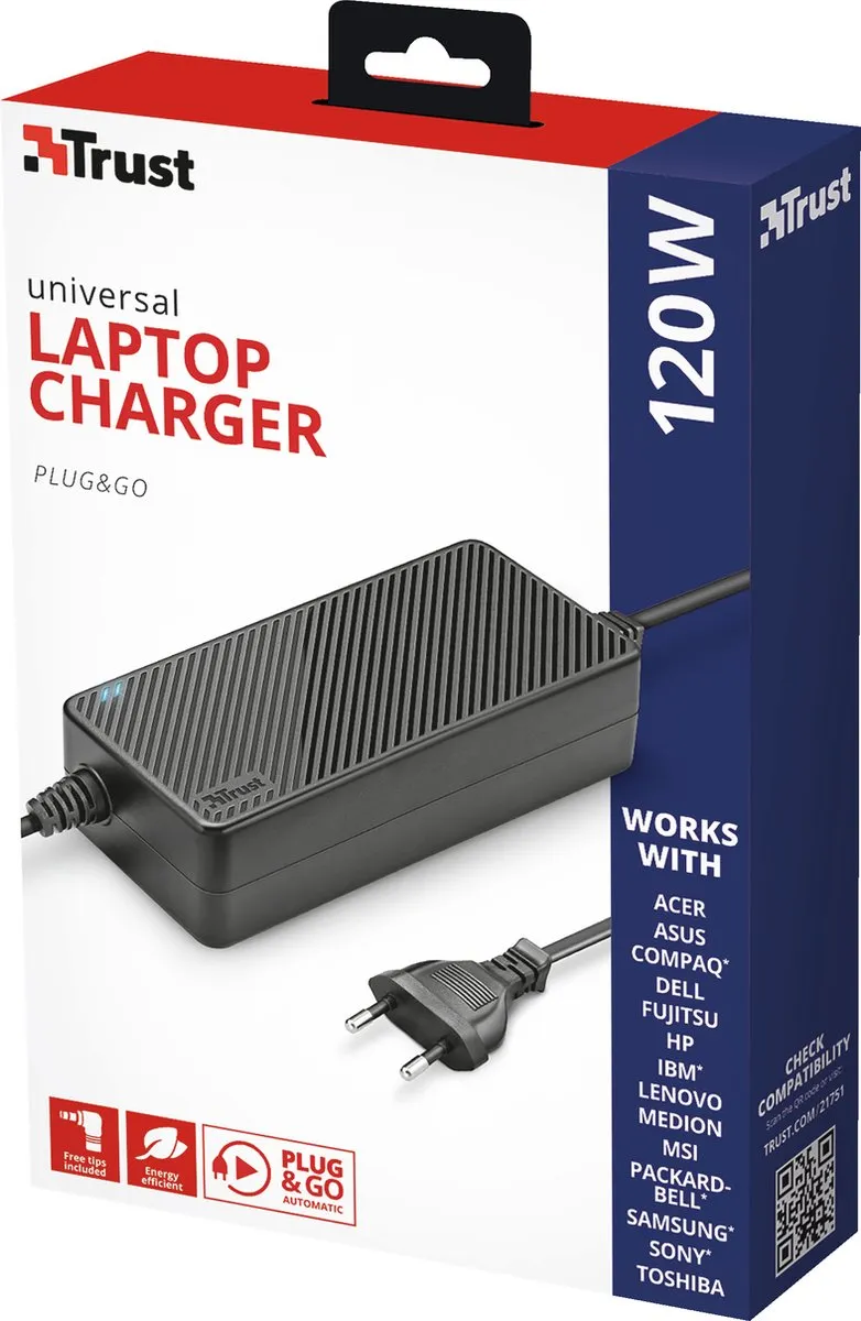 Trust 21751 Power Adapter/Inverter 120W - Zwart