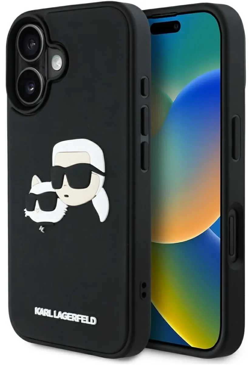 Karl Lagerfeld HC 3D Rubberen Hoesje iPhone 16